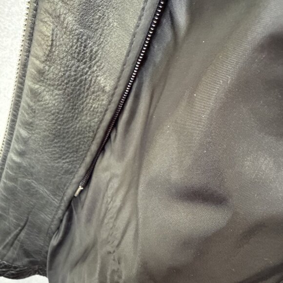 Vintage Wilsons Leather Jacket Mens Size‎ XXL Black Biker Bomber Rock Punk Heavy - Picture 10 of 15